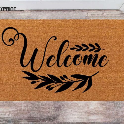 Framed Welcome Doormat: Unique Christmas Gift & Porch Decor - Customized Closing Gift Front Doormats by Chilasport