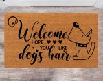 Chilasport: Personalized Last Name Doormat – Perfect Wedding Gift & Christmas Decoration Ideal for Dog Lovers – Family Rug for Porch Decor