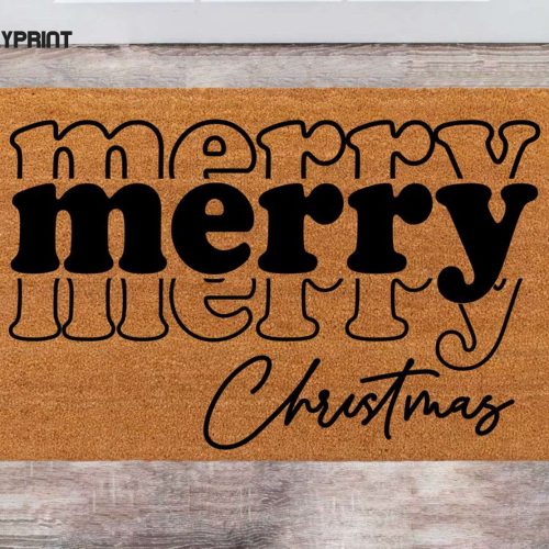Merry Christmas Funny Front Doormat - Chilasport: Perfect Present for New Home Owners Bride & Groom Porch Decor