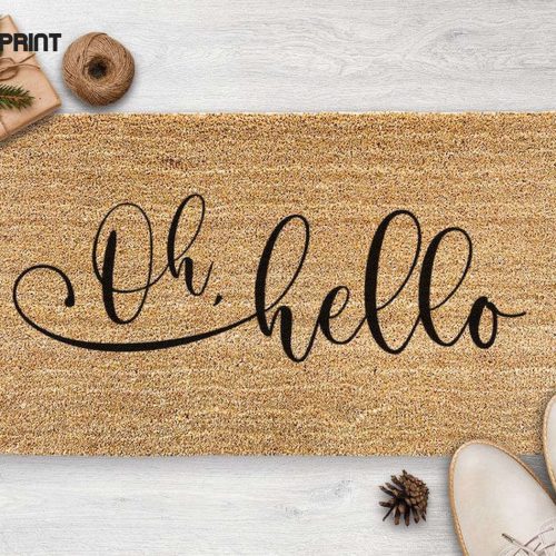 Chilasport Outdoor Mat: Oh Hello Doormat - Funny Christmas & Housewarming Gift