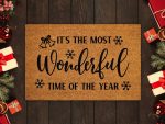 Christmas Doormat: The Most Wonderful Time Coir Mat Funny & Festive Front Door Welcome Mats Christmas Doormat: The Most Wonderful Time Coir Mat Funny & Festive Front Door Welcome Mats