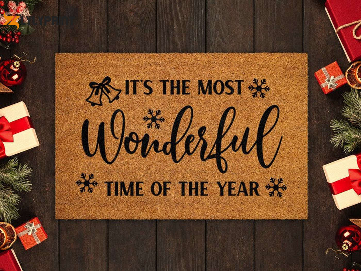 Christmas Doormat: The Most Wonderful Time Coir Mat Funny & Festive Front Door Welcome Mats Christmas Doormat: The Most Wonderful Time Coir Mat Funny & Festive Front Door Welcome Mats