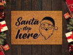 Festive Santa Doormats: Funny Christmas Door Mat for Welcoming Guests Coir Mats Front Door Mat
