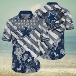 Dallas Cowboys American Flag Football Hawaiian Shirt – NFL Fan Gear