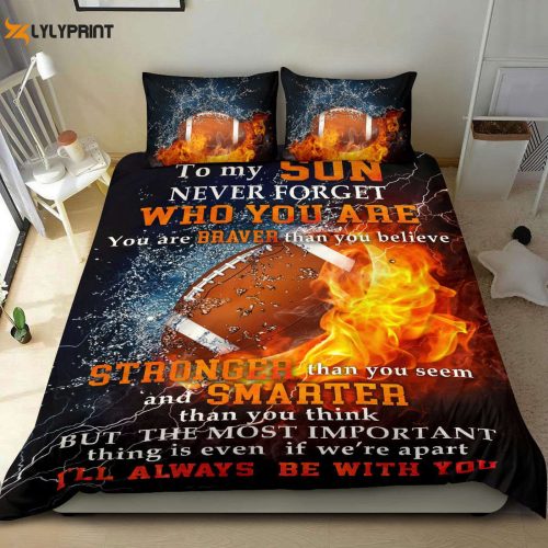 America Football Never Forget Duvet Cover Set – Bedding for Water Fire Players