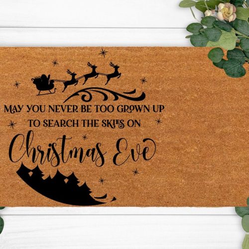 Funny Christmas Rug – Personalized Family Name Doormat – Perfect Holiday Gift for Housewarming & New Home Decoration