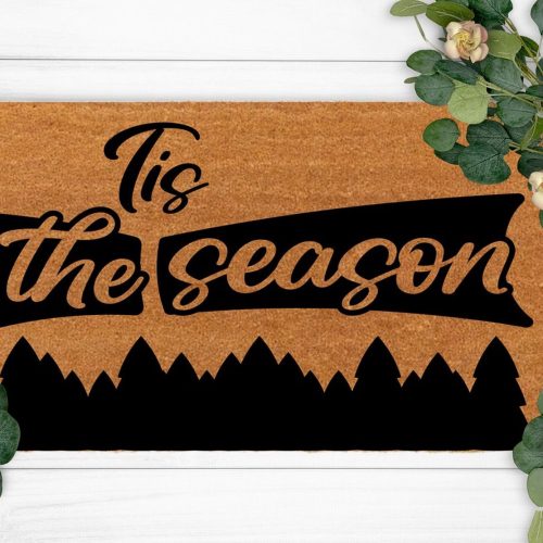 Closing Christmas with Funny Custom Mats – Cute Home Decoration & Wedding Gift for Her & Him – Indoor Doormats for an Elegant Touch