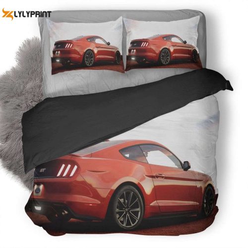 Rev Up Your Bedroom with Gran Turismo Sport Ford Mustang 3D Custom Duvet Set