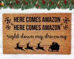 Christmas Welcome Mat: Funny Amazon Doormat for Merry Holidays!