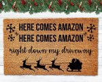 Christmas Welcome Mat: Funny Amazon Doormat for Merry Holidays!