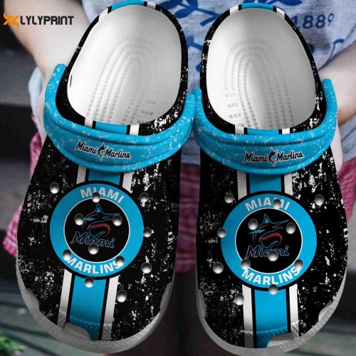 Step into Style with Miami Marlins Crocs – Hot MLB Team Clog Shoes