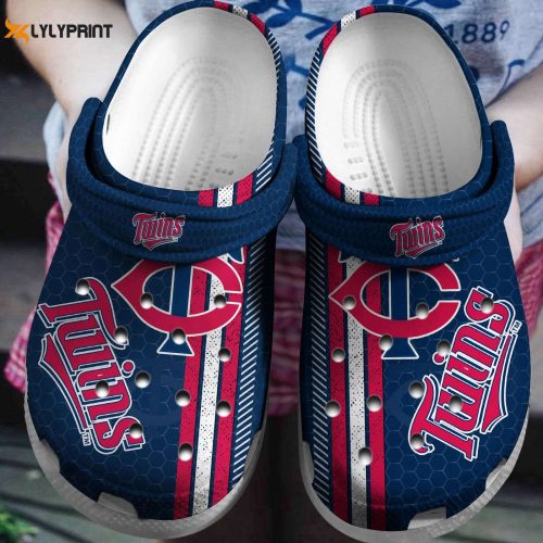 Step up your game with Minnesota Twins Navy Crocs Clog Shoes – MLB Team Must-Have!