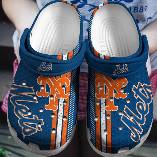 New York Mets BlueCrocs Shoes: Hot MLB Team Clog Shoes