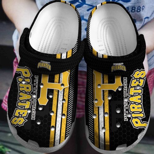 Shop Stylish Pittsburgh Pirates Black & Yellow Crocs Shoes – MLB Team Collection