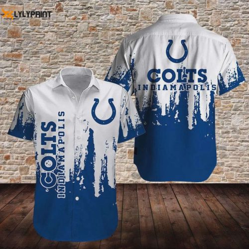Score Big with the Indianapolis Colts Hawaiian Shirt: Football Magic Pattern for True Fans!