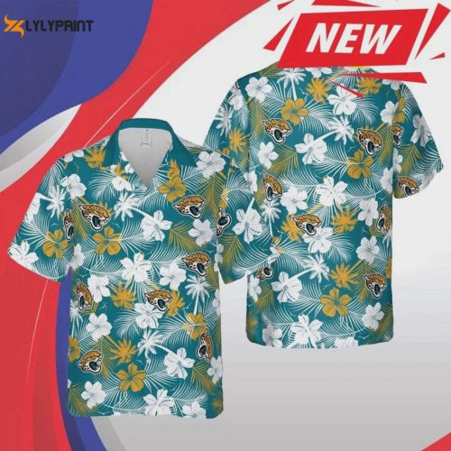 Stylish Jacksonville Jaguars Floral Football Aloha Hawaiian Shirt: Show Your Team Spirit!