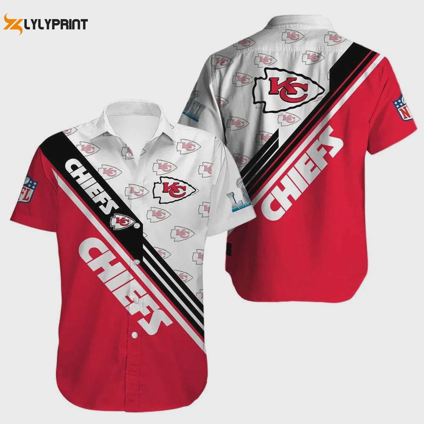 Bold Kansas City Chiefs Football Logo Hawaiian Shirt – Show Your Team Spirit! Bold Kansas City Chiefs Football Logo Hawaiian Shirt – Show Your Team Spirit!