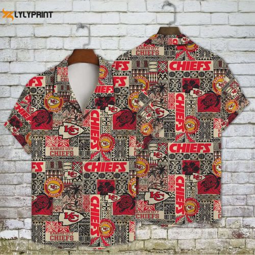 Get Stylish with the Kansas City Chiefs 2023 AOP Hawaiian Shirt V13 - NFL Edition!