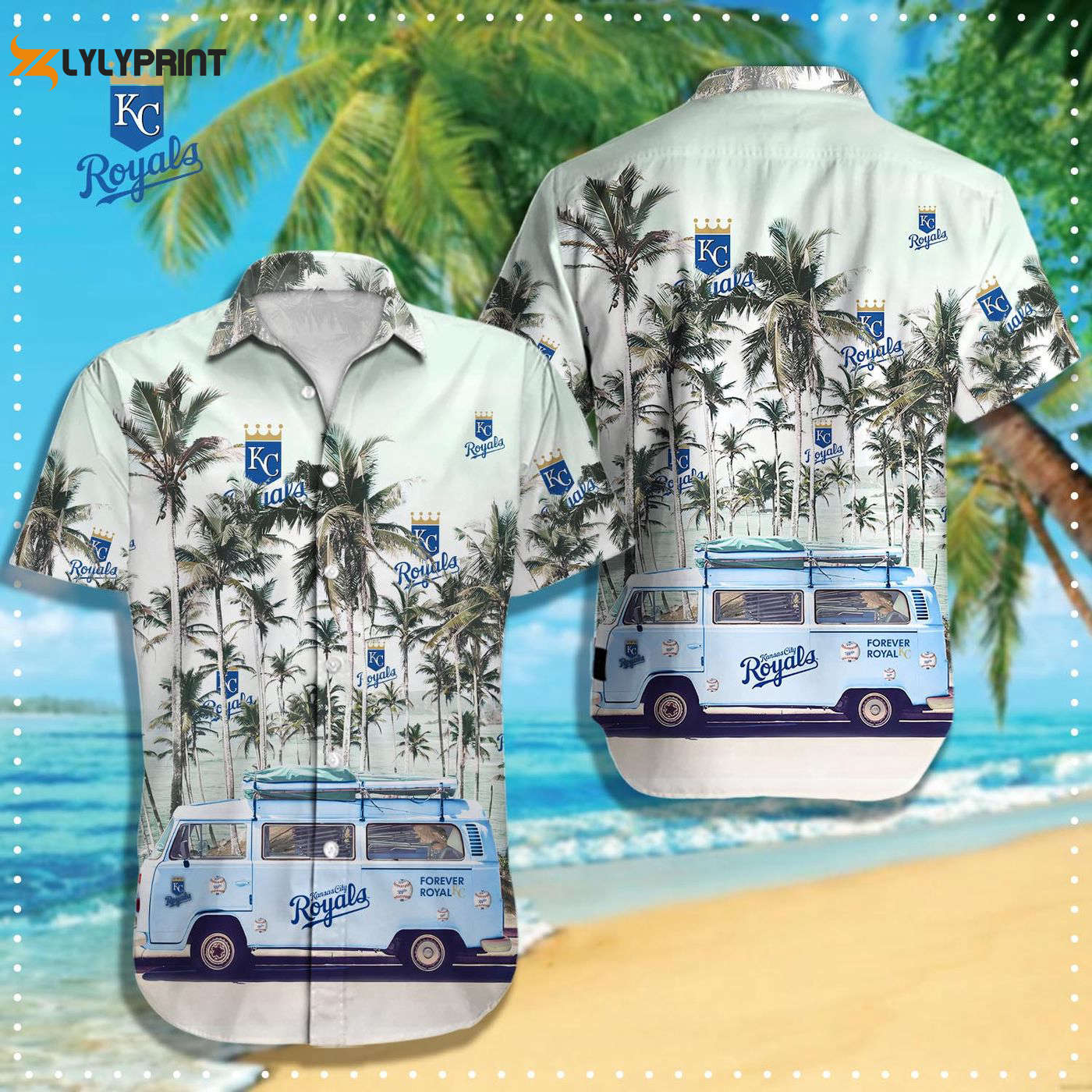 Kansas City Royals MLB-Hawaiian Shirt: Show Your Team Pride in Style! Kansas City Royals MLB-Hawaiian Shirt: Show Your Team Pride in Style!