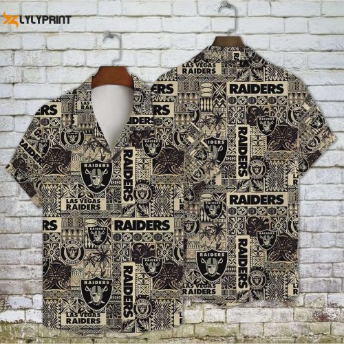 Stylish Las Vegas Raiders Hawaiian Shirt - NFL 2023 AOP V15