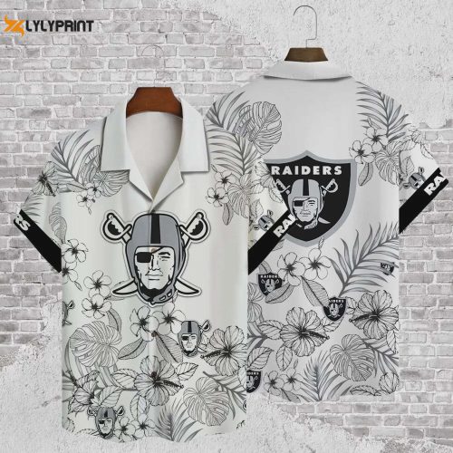 Las Vegas Raiders NFL 2023 AOP Hawaiian Shirt V35 - Stylish & Official Merchandise