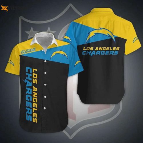 Los Angeles Chargers Hawaiian Shirt: Authentic Football Logo Attire for Fans!