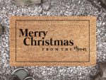 Merry Christmas From The [Family Name] Doormat – Festive Holiday Porch Decorations & Christmas Rug