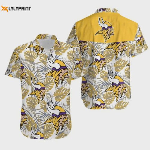 Minnesota Vikings Football Aloha Shirt: Embrace the Summer Vibes with NFL Style!