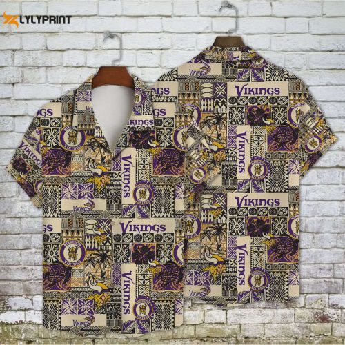2023 Minnesota Vikings NFL AOP Hawaiian Shirt V19 - Stylish & Official Merchandise