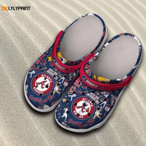 MLB Atlanta Braves BaseballCrocs-Shoes: Braves Gear for Men Women & Kids