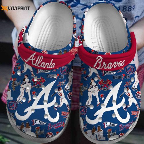Comfortable MLB Atlanta Braves Crocs – Stylish Clogs for Men Women & Kids