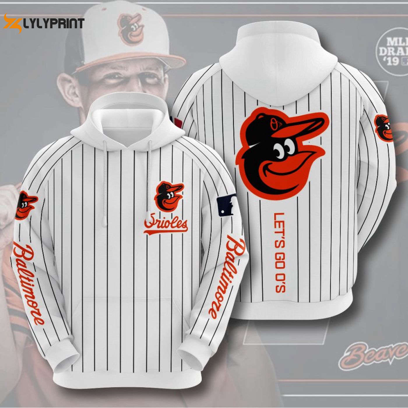 Baltimore Orioles Lets Go O s Hoodie – MLB White AOP Shirt Baltimore Orioles Lets Go O s Hoodie – MLB White AOP Shirt