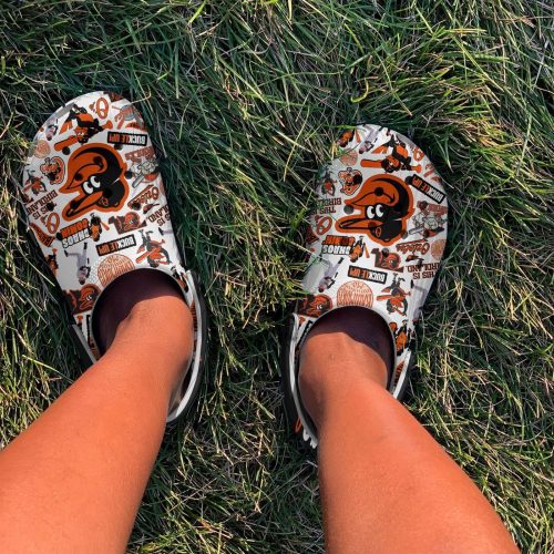 MLB Baltimore Orioles Crocs-Shoes: Team Gifts for Men Women & Kids