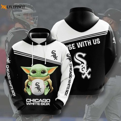 MLB Chicago White Sox Baby Yoda Pullover Hoodie – Cute & Cozy AOP Shirt