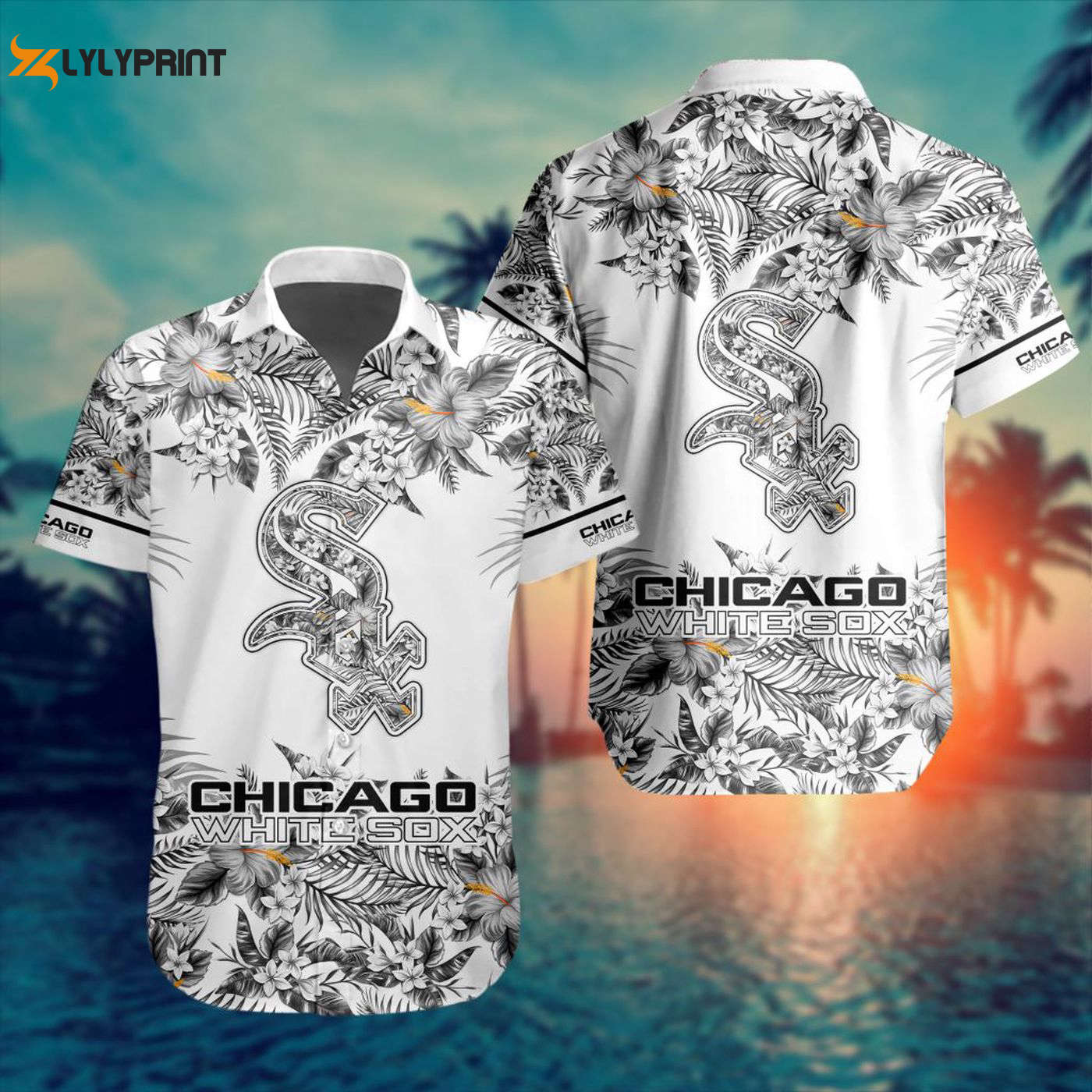 MLB Chicago White Sox Hawaiian Button Shirt – Special Design ST2401 MLB Chicago White Sox Hawaiian Button Shirt – Special Design ST2401