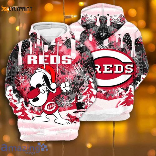 Cincinnati Reds Snoopy Dabbing Peanuts Hoodie – Trendy MLB AOP Shirt