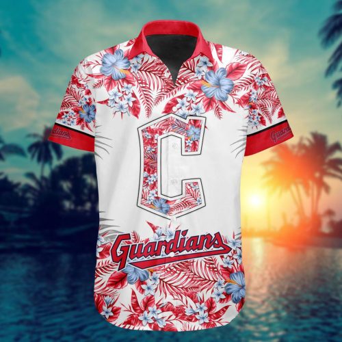 Shop MLB Cleveland Guardians Hawaiian Button Shirt – Special Design ST2401