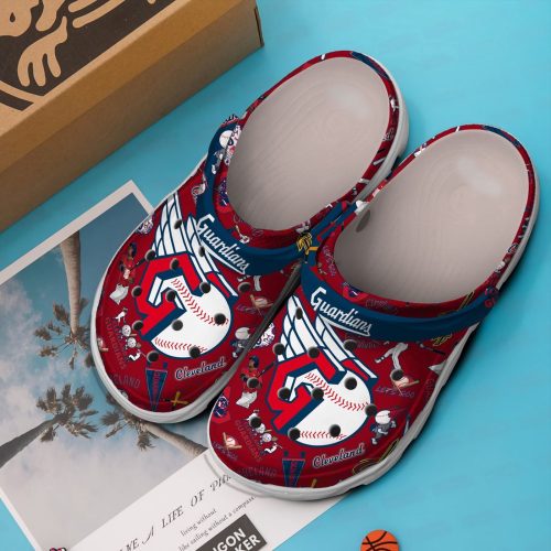 MLB Cleveland Guardians Crocs – Comfortable Clogs for Men Women & Kids MLB Fans
