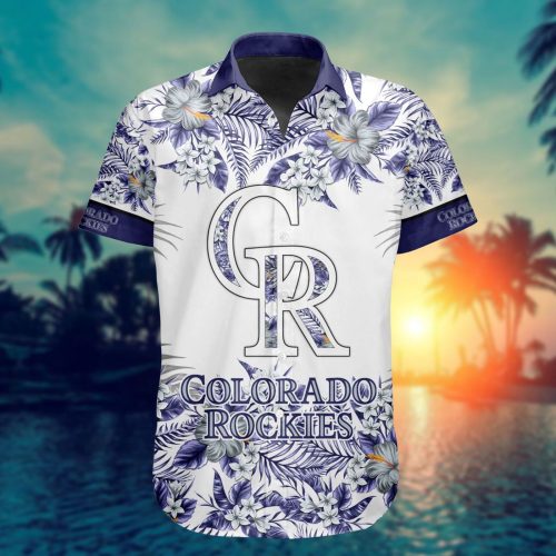 MLB Colorado Rockies Special Hawaiian Design Button Shirt – ST2401: Stylish and Authentic Gear