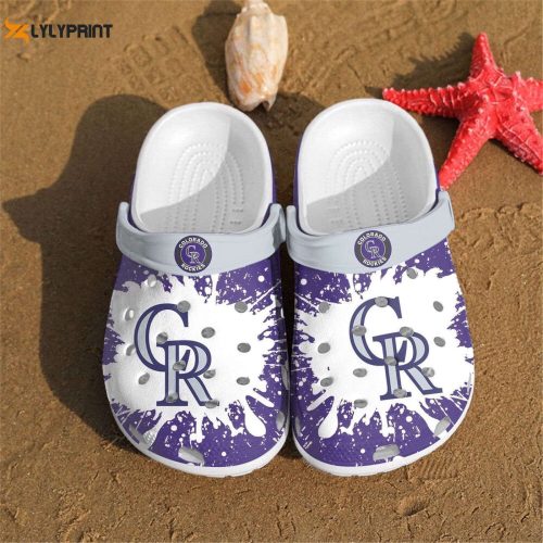 MLB Colorado Rockies Crocs: Fan Baseball Clog Shoes for Ultimate Style & Comfort