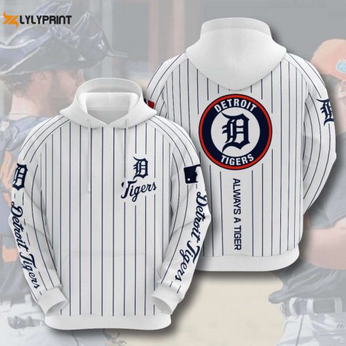 MLB Detroit Tigers Always a Tiger White Hoodie Shirt – Stylish and Comfortable