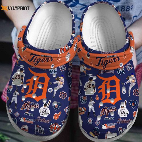 MLB Detroit Tigers Crocs: Fan MLB Shoes for Men Women & Kids – Crocband Clogs