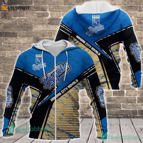MLB Kansas City Royals AOP Zip Hoodie – Stylish and Comfortable