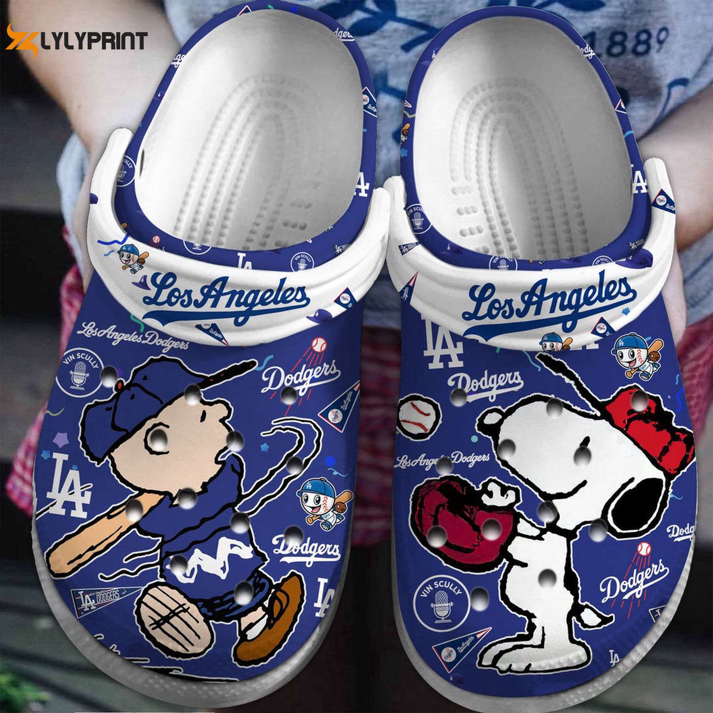 MLB Los Angeles Dodgers CartoonCrocs – Comfortable Clogs for Men Women and Kids MLB Los Angeles Dodgers CartoonCrocs – Comfortable Clogs for Men Women and Kids