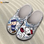 MLB Los Angeles Dodgers Crocs: Snoopy Peanuts Shoes for Men Women & Kids
