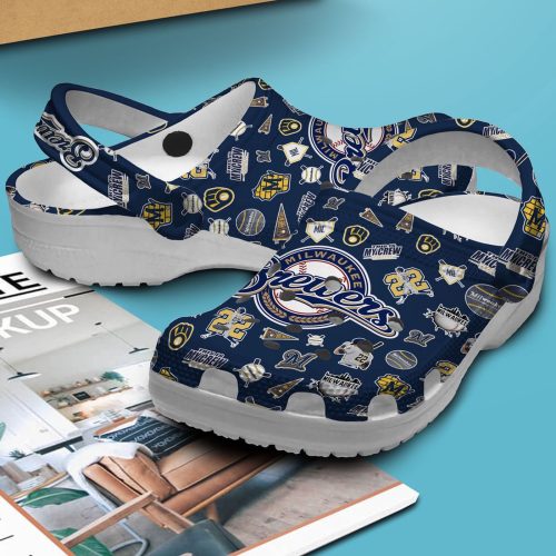 MLB Milwaukee Brewers Crocs – Comfortable Clogs for Men Women & Kids – Official Fan MLB Shoes