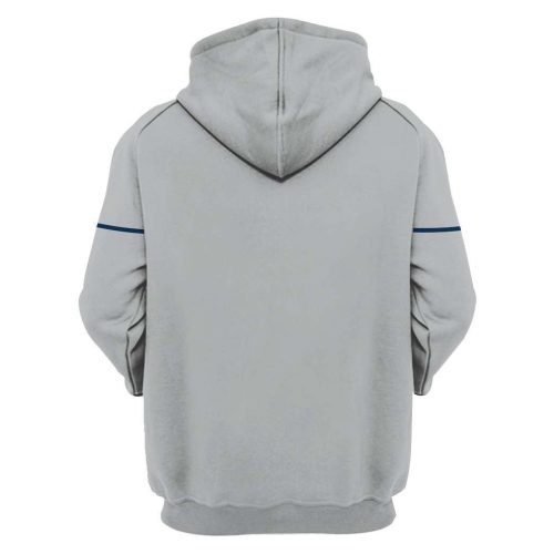 Stylish MLB New York Mets Gray Pullover Hoodie AOP Shirt: Stay Warm in Mets Fandom!