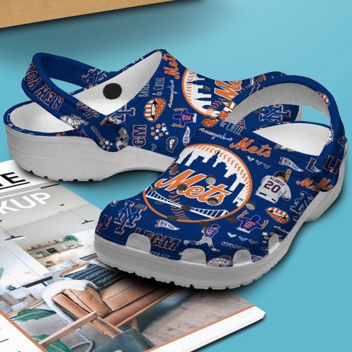MLB New York Mets Crocs: Comfortable Clogs for Men Women & Kids – Perfect for MLB Fans!