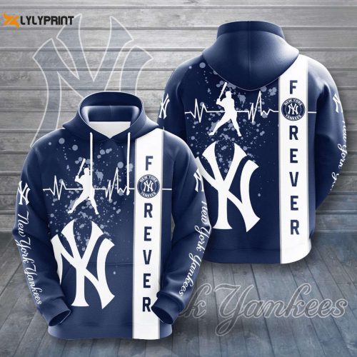 MLB New York Yankees Forever Hoodie: Stylish AOP Shirt for Passionate Fans