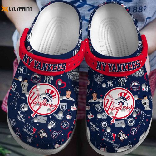 MLB New York Yankees Crocs - Stylish Clog Shoes for Men Women and Kids - Perfect for MLB Fans!